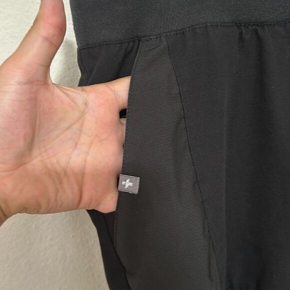 Figs Technical Collection Mens Black Drawstring Elastic Waistband Scrub Pants Si - Picture 4 of 9